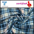 100% algodón cheque dos ante franela tela cruzada hilado teñido de tela textil para camisetas, Garment21 * 21/84 * 70